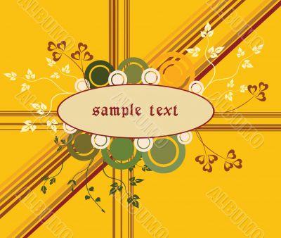 Abstract  floral background  vector illustration