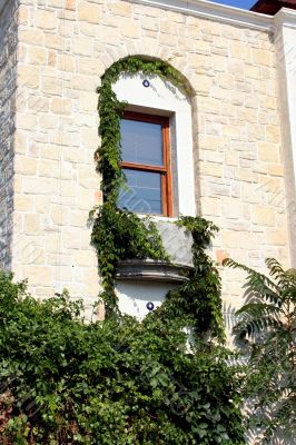 Turkey city. Window