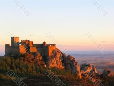 Loarre Castle at sunset