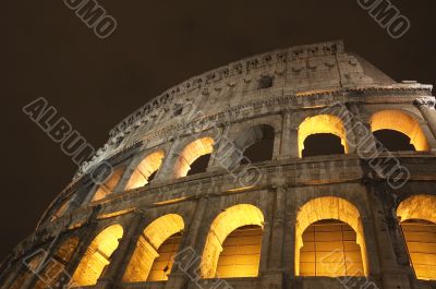 Coliseum at night