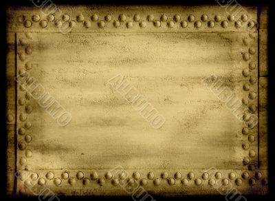 riveted grunge background with space for text