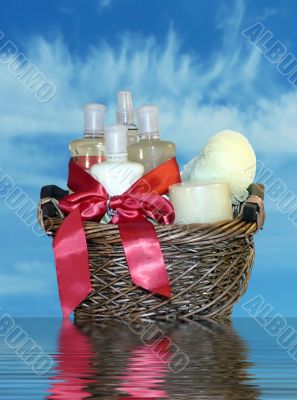 bath accessories gift basket 2