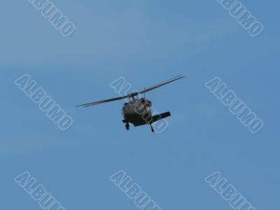 US military blackhawk helicopter