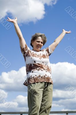 glad woman
