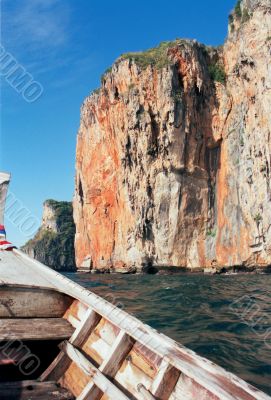 boat and rock