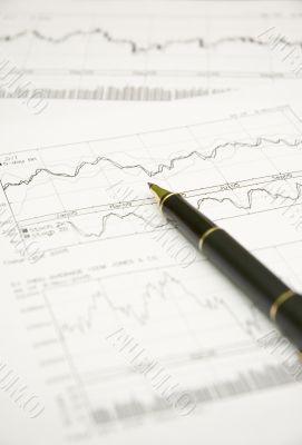 graphs and pen