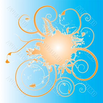 floral spray outline