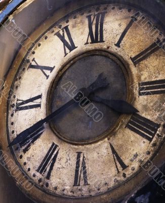 old grunge clock