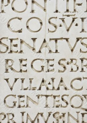 roman letters