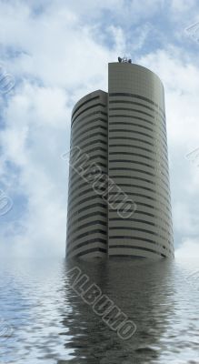floating office tower