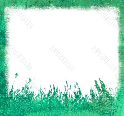 grunge floral frame