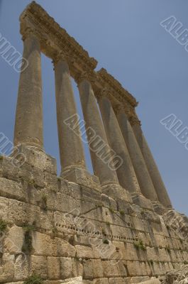Ancient columns, Baalbeck, Lebanon