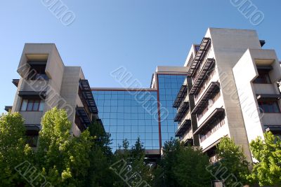 building in the middle of the forest