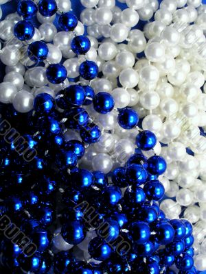 White and Blue beads