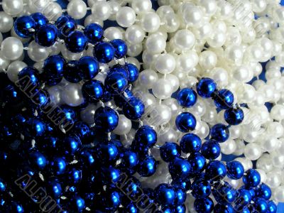 White and Blue beads
