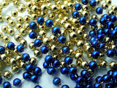 Christmas golden beads