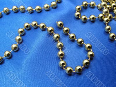 Christmas golden beads