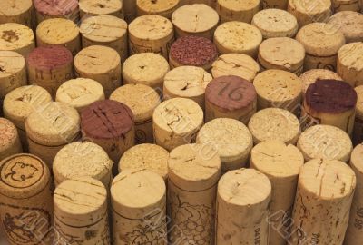 background of wine corks