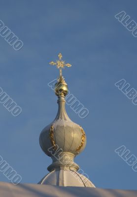 golden cross, smolny cathedral, saint petersburg