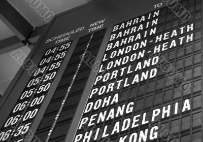 departure board