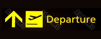 departure sign