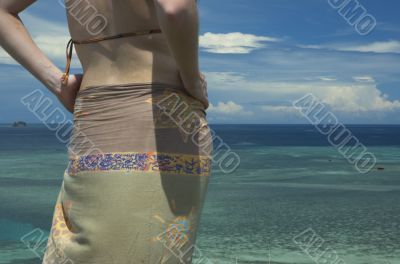 girl in sarong