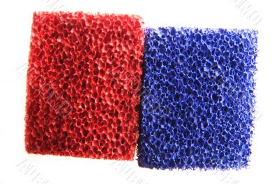 red and blue