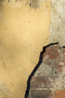 wall of old house