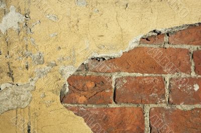 wall of old house
