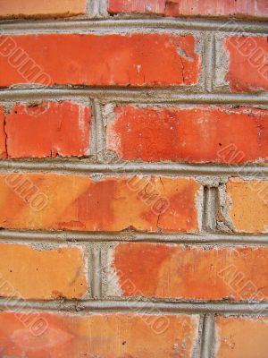 Red brick wall