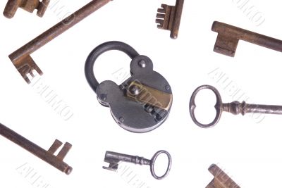 Old keys and lock