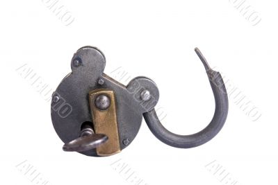 Old lock and key