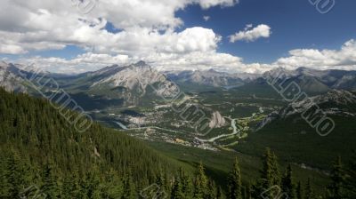 View from Sulfur Mountain, Banff