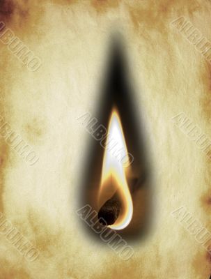 burning paper