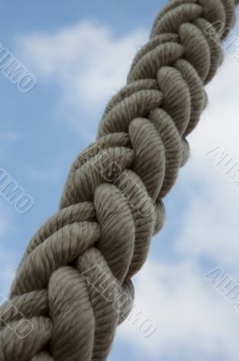 rope against blue sky