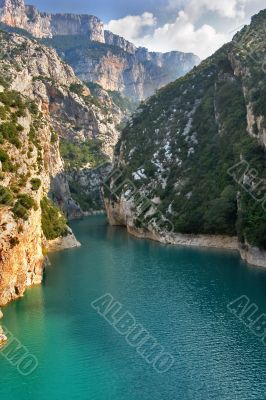 Well-known canyon Verdon