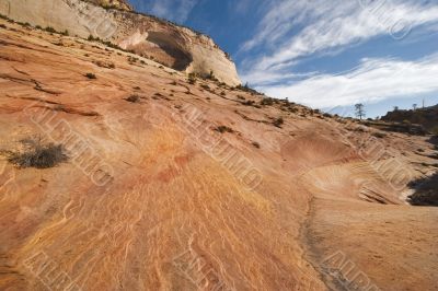 Abrupt slope