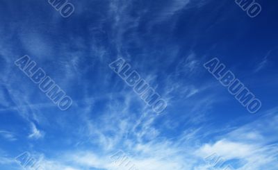 deep blue sky