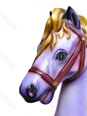 Carousel horse isolated