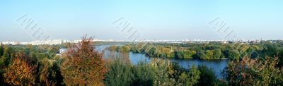 Moscow autumn panorama