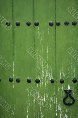 old wooden door
