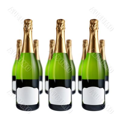 Champagne bottles