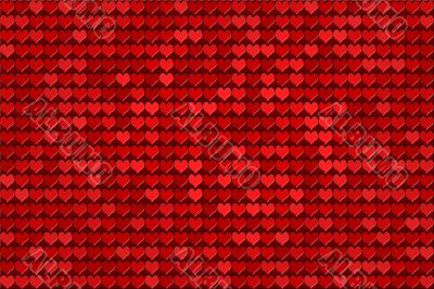 red hearts pattern