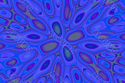 blue funky abstract