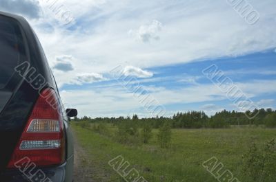 on the road
