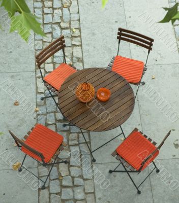 table and chairs