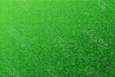green mosaic pattern