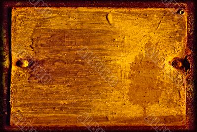 grunge frame with tree silhouette