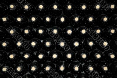 background of wine bottles