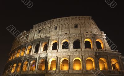 coliseum at night